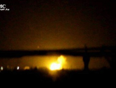 Μεγάλη έκρηξη στο αεροδρόμιο της Δαμασκού - Πληροφορίες για βομβαρδισμό από την ισραηλινή αεροπορία (φωτό, βίντεο) (upd)